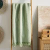 Pled Morris Pistacjowy Z Fredzlami 130X170 Cm