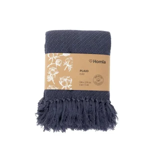 Pled Morris Z Fredzlami Granatowy 130X170 Cm