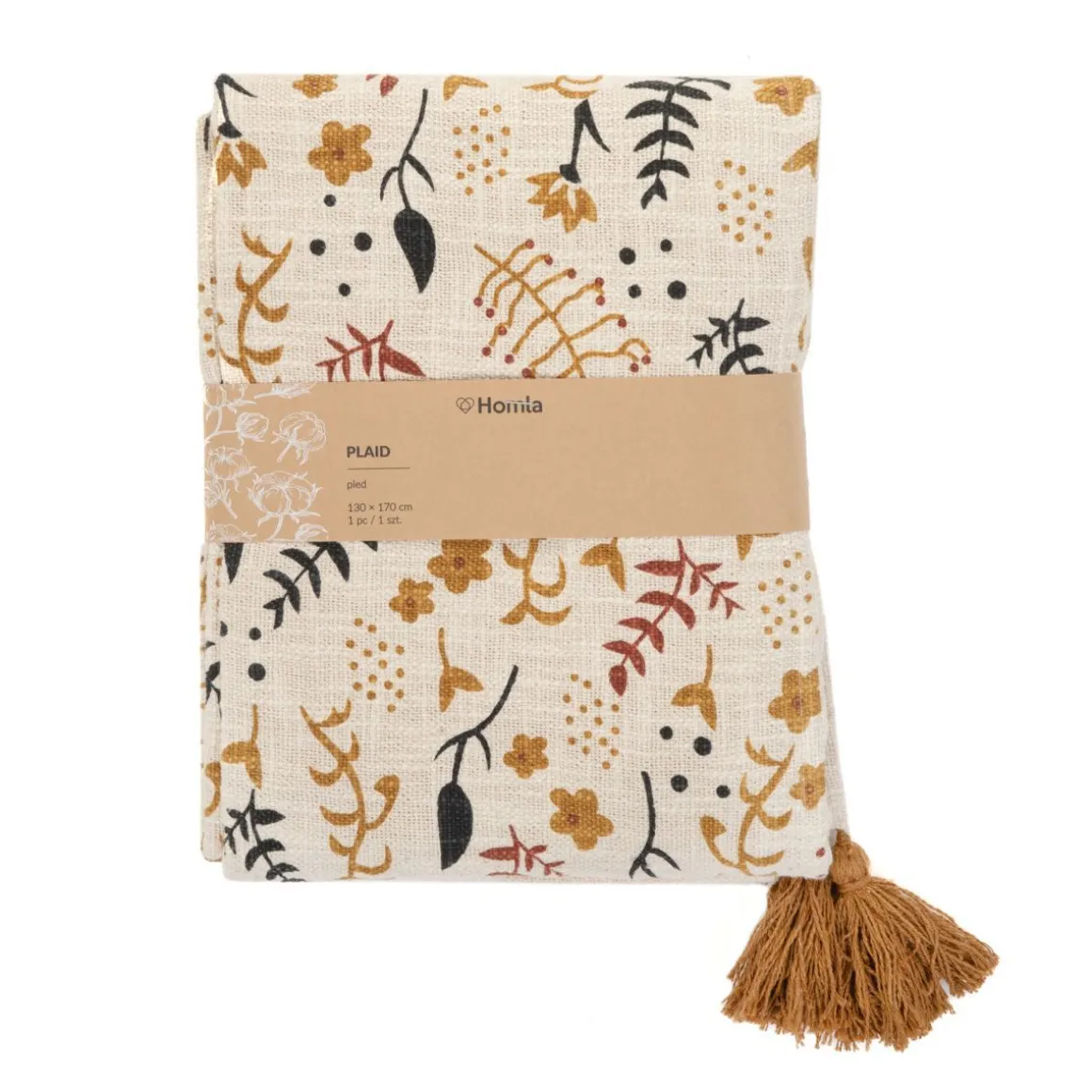 pled_taso_ze_wzorem_bezow_3.webp Pled Taso Ze Wzorem Bezowy 130X170 Cm