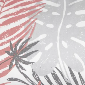 Pościel Botanical Z Mikrofibry W Rozowo-Szare Liscie 140X200 Cm + 1*70X80 Cm