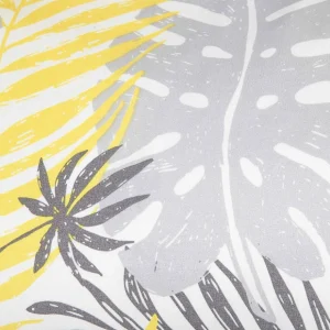 Pościel Botanical Z Mikrofibry W Zolto-Szare Liscie 140X200 Cm + 1*70X80 Cm