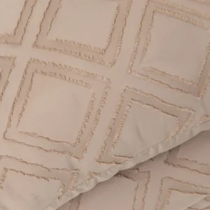 Pościel Carre Z Mikrofibry Bezowa 160X200 Cm