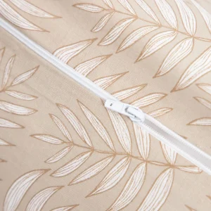 Pościel Coraline Bawelniana Bezowa W Liscie 160X200 Cm