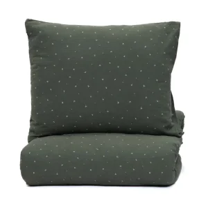 Pościel Cordelia Muslinowa W Listki 140X200 + 1*50X60 Cm