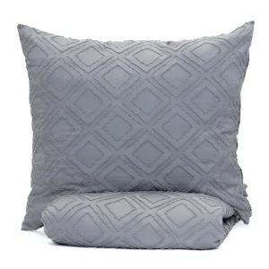 Pościel Faimes Z Mikrofibry Szara Z Przeszyciami 200X220 Cm