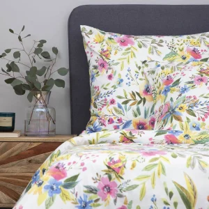 Pościel Floral Z Mikrofibry W Kolorowe Kwiatki 160X200 Cm