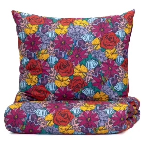 Pościel Frida Kahlo Z Mikrofibry W Kwiaty 200X220 Cm