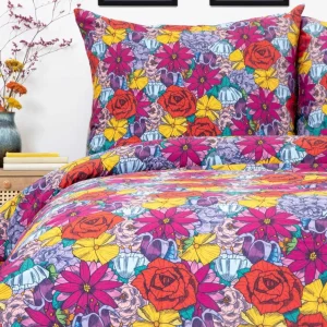 Pościel Frida Kahlo Z Mikrofibry W Kwiaty 160X200 Cm