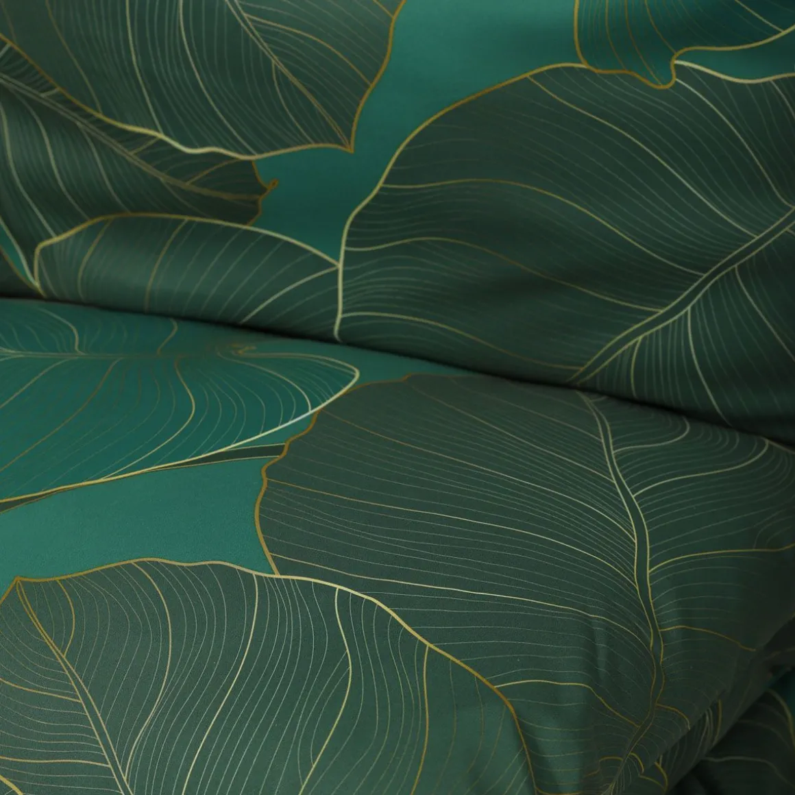 pociel_gallo_z_mikrofibry_3-1.webp Pościel Gallo Z Mikrofibry Zielona W Liscie 160X200 Cm