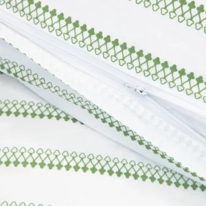 Pościel Katina Bawelniana W Zielony Wzor Z Falbanka 220X200 Cm