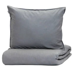 Pościel Kinsey Bawelniana Grafitowa Z Denimowym Szwem 200X220 + 2*50X60 Cm