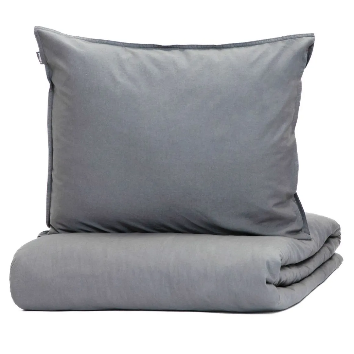 pociel_kinsey_bawelniana__1.webp Pościel Kinsey Bawelniana Grafitowa Z Denimowym Szwem 140X200 + 1*50X60 Cm