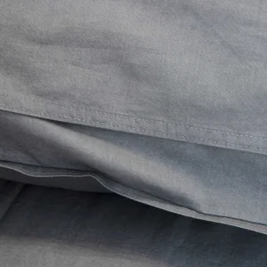 Pościel Kinsey Bawelniana Grafitowa Z Denimowym Szwem 140X200 + 1*50X60 Cm