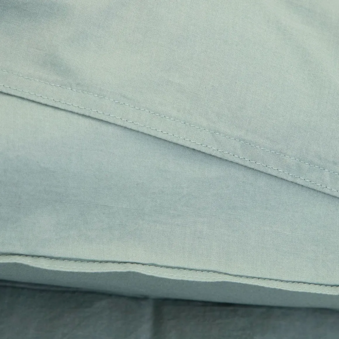 pociel_kinsey_bawelniana__4-4.webp Pościel Kinsey Bawelniana Mietowa Z Denimowym Szwem 200X220 + 2*50X60 Cm