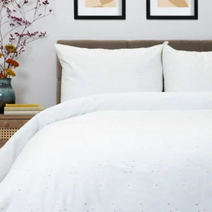 Pościel Lilith Perkalowa Haftowana Premium 200X220 + 2*50X60 Cm