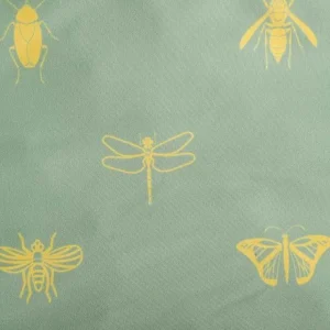 Pościel Luro Z Mikrofibry Oliwkowa W Owady 140X200 Cm + 1*70X80 Cm