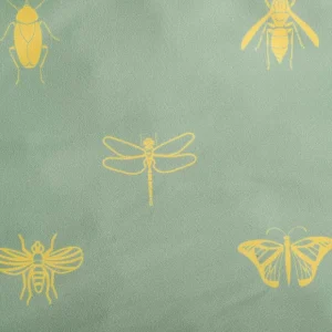 Pościel Luro Z Mikrofibry Oliwkowa W Owady 200X220 Cm