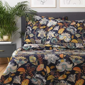 Pościel Otamo Z Mikrofibry W Liscie I Kwiaty 200X220 Cm
