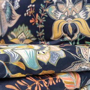 Pościel Otamo Z Mikrofibry W Liscie I Kwiaty 200X220 Cm