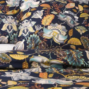 Pościel Otamo Z Mikrofibry W Liscie I Kwiaty 200X220 Cm