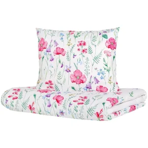 Pościel Perhonen Z Mikrofibry W Kwiaty 160X200 Cm