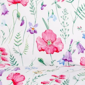 Pościel Perhonen Z Mikrofibry W Kwiaty 140X200 Cm + 1*70X80 Cm