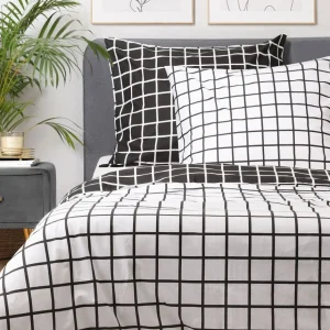 Pościel Reyes Bawelniana Dwustonna Czarno-Biala 160X200 Cm