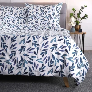 Pościel Rinta Z Mikrofibry W Listki 140X200 Cm + 1*70X80 Cm