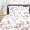 Pościel Rosa Z Mikrofibry W Rozowe Liscie 200X220 Cm