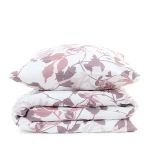 Pościel Rosa Z Mikrofibry W Rozowe Liscie 160X200 Cm