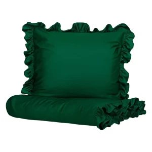 Pościel Selin Satynowa Ciemnozielona 220X200 Cm
