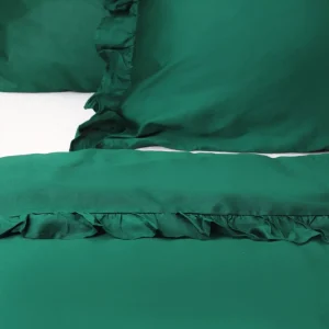 Pościel Selin Satynowa Ciemnozielona 160X200 Cm