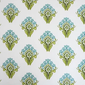 Pościel Timothe Bawelniana W Niebieski Wzor 220X200 Cm