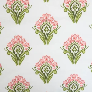 Pościel Timothe Bawelniana W Rozowy Wzor 160X200 Cm