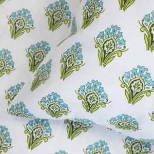 Pościel Timothe Bawelniana W Niebieski Wzor 220X200 Cm