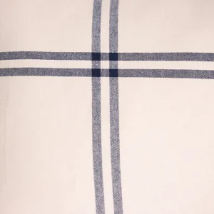 Pościel Vella Flanelowa Niebiesko-Bezowa W Krate 200X220 Cm + 2 X 50X60 Cm