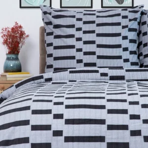 Pościel Viviette Bawelniana Szaro-Czarna 160X200 Cm