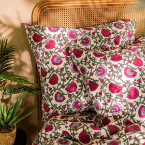 Pościel Zinna Z Mikrofibry W Kwiaty 200X220 Cm