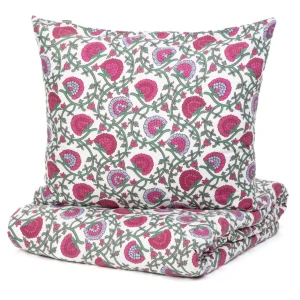 Pościel Zinna Z Mikrofibry W Kwiaty 160X200 Cm