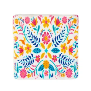 Podkladka Melte Ceramiczna Kwiaty Roz Pomarancz Blekit 4 Szt.