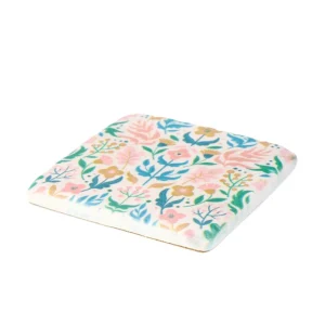 Podkladka Melte Ceramiczna Kwiaty Roz Blekit 4 Szt.