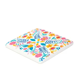 Podkladka Melte Ceramiczna Kwiaty Roz Pomarancz Blekit 4 Szt.