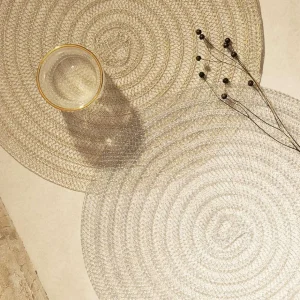 Podkladka Okragla Zlota Jazmine 38Cm Aw18 922330