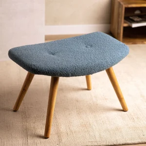 PodNożek Moss Teddy Boucle W Tkaninie Teddy 61X41X38 Cm