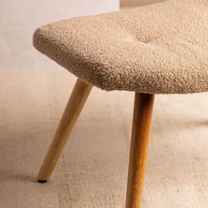 PodNożek Moss Teddy Boucle W Tkaninie Teddy 61X41X38 Cm