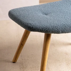 PodNożek Moss Teddy Boucle W Tkaninie Teddy 61X41X38 Cm