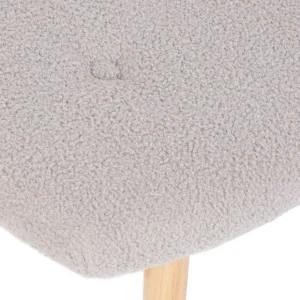 PodNożek Moss Teddy Boucle W Tkaninie Teddy Jasno 61X41X38 Cm