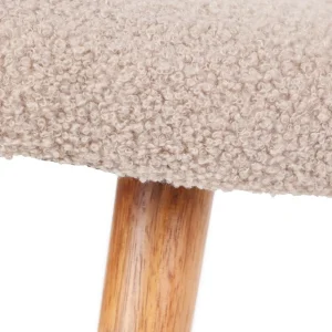 PodNożek Moss Teddy Boucle W Tkaninie Teddy 61X41X38 Cm