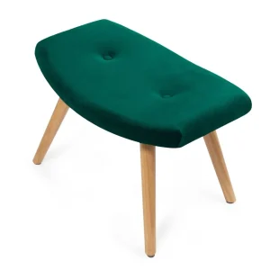 PodNożek Moss Welurowy 61X41X38 Cm