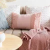 Poduszka Doel Rozowa Z Fredzlami 30X50 Cm